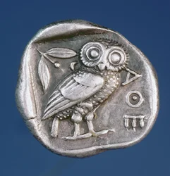 Athenian Tetradrachma Depicting the Owl of Athens